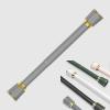 QHDPKU Curtain Rod No Drilling,Room Divider Tension Curtain Rod,Adjustable Bathroom Stall Tension Pole,for Space Partition,Maximum Extension 195 inches (Color : Gray, Size : 45-75inchs) view 1