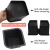 HANIHUA 4 Pack Oversized Bed Risers 6 inch Heavy Duty, Furniture Risers, Black Bed Lifts Risers for Table, Sofa, Chair, Couch, Desk, Bed Frame Risers Supports Up to 6,500 Lbs view 4