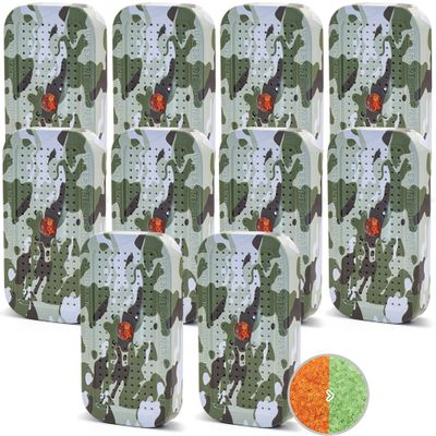 Wisesorb 40 Gram Gun Safe Dehumidifier Camouflage, Rechargeable Desiccant Canister Dehumidifier Bags, Reusable Silica Gel Packets Moisture Absorbers for Car, Bathroom, Basement [10 Pack]