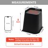 HANIHUA Bed Risers 8 inch Heavy Duty, 4 Pack Oversized Furniture Risers, Black Bed Lifts Risers for Table, Sofa, Chair, Couch, Desk, Bed Frame Risers Supports Up to 6,500 Lbs view 2