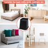 HANIHUA Bed Risers 8 inch Heavy Duty, 4 Pack Oversized Furniture Risers, Black Bed Lifts Risers for Table, Sofa, Chair, Couch, Desk, Bed Frame Risers Supports Up to 6,500 Lbs view 4