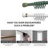 QHDPKU Curtain Rod No Drilling,Room Divider Tension Curtain Rod,Adjustable Bathroom Stall Tension Pole,for Space Partition,Maximum Extension 195 inches (Color : White, Size : 105-135inchs) view 3