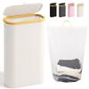 Bathola 75L Slim Laundry Hamper with Lid, Dirty Clothes Hampers for Laundry, Collapsible Laundry Baskets for Small Spaces, Bedroom, Bathroom, Laundry Room, Beige view 1