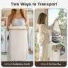 Bathola 75L Slim Laundry Hamper with Lid, Dirty Clothes Hampers for Laundry, Collapsible Laundry Baskets for Small Spaces, Bedroom, Bathroom, Laundry Room, Beige view 3