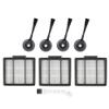 3PACK RVFFK950 Replacement Filter for Shark Robot and 4Pack RVSBK950 Side Brushes Replacement for Shark ION Robot view 1