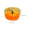 Angoily 2pcs Curtain Tieback Buckle Spring Design Curtain Holdback Carving Design Christmas Ties for Drapes Ties Backs Modern Style Holdback Christmas Decor Window Treatments Metal Gold (Pumpkin) view 3