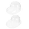 Angoily 2pcs Transparent Plastic Caps Holders Hat Storage Boxes for Baseball Caps Caps Support Holder Organize and Display Your Hats for Closet and Travel view 1