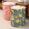 buniq Nordic Household Dirty Clothes Basket, Toy Storage Bucket, Fabric Cotton Linen Dirty Clothes Basket, Large Foldable Storage Basket view 3