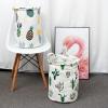 buniq Nordic Household Dirty Clothes Basket, Toy Storage Bucket, Fabric Cotton Linen Dirty Clothes Basket, Large Foldable Storage Basket view 4