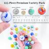 Shindel 125PCS Marbles for Kids, Marbles Assorted Sizes, Great Gift Option for Kids view 2