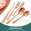 48-Piece Rose Gold Silverware Set Flatware Food-Grade Stainless Steel Cutlery Set for 8 Forks And Spoons Utensil Sets Forks Silverware Home Essentials for New Home Kitchen Durable view 2