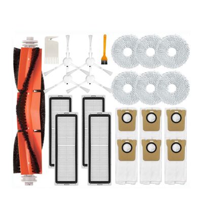 Compatible With XIAOMI Mijia Omni Robot X10 Plus/Dreame S10 Pro/Dreame L10s Ultra Main Side Brush Hepa Filter Mop Cloths Dust Bag Part(Color:Set N)