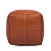 Marrakesh Gallery Square Leather Ottoman Cover  Moroccan Pouf Cover for Living Room & Bedroom, Handmade Leather Pouf Ottoman Slipcover, Coffee Table Footstool unstuffed view 4
