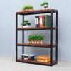 Retro Floor-to-Ceiling Living Room Bookshelf, Shelf Bookcase, Kitchen Partition Solid Wood Shelf TMP1105 (Color : 5board 90x30x163cm) view 2