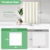 Dynamene 78 Inches Long Shower Curtain, Boho Tufted Geometric Striped Tall Cloth Shower Curtains for Bathroom Decor, Large Hotel Spa Luxury Shower Curtain Set with Hook, Wrinkle Free, Cream, 72x78 view 3