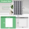 Dynamene Extra Long Shower Curtains, 96 Inches Long Boho Tufted Geometric Striped Fabric Shower Curtains for Bathroom, Tall Farmhouse Waterproof Cloth Shower Curtain Set with 12 Hook, Grey, 72x96 view 3