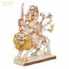 Large 12" Durga Maa Sitting On Lion Murti Hindu Goddess Sherawali Mata Idol Mata Rani Statue Figurine Adi Shakti Sculpture for Navratra Pooja, Home Diwali Decoration Items And Gifting Purpose view 3