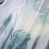 AZIMUZIXI Embroidery Sheer Curtains 102 Inches Long 2 Panels for Bedroom Living Room,Tropical Embroidered Leaf Pattern Privacy Rod Pocket Voile Window Curtains & Drapes,75''W x 102''L view 4