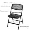 2 Pack Furniture Plastic Folding Chair,Stackable White Metal Folding Chair,400-Pound Weight Capacity,Folding Dining Steel for Office Wedding Indoor (White),2pcs White view 4
