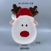 200ml/6.67oz Christmas Ceramic Mug Creative Cute Cartoon Snowman Santa Claus Cup for office home restaurant cafe teahouse-Deer Candy Plate-201-300ml view 2