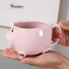 400ml/13.5oz Ceramic Pink Pig Coffee Cup Cartoon Animal 3D Relief Pig Water Cup for office home restaurant cafe teahouse-Pink Piglet-401-500ml view 2