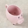 400ml/13.5oz Ceramic Pink Pig Coffee Cup Cartoon Animal 3D Relief Pig Water Cup for office home restaurant cafe teahouse-Pink Piglet-401-500ml view 3