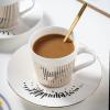 200ml/7oz Dynamic Reflection Mirror Cup Creative Ceramic Afternoon Tea, Coffee Cup and Dish for office home restaurant cafe-Lion Gold-201-300ml view 3