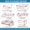 FLYIFE Piece Non-Slip Stretch Loveseat Slipcover,Spandex Jacquard Sofa Cover for Loveseat with Elastic Bottom for Living Room,Black,2 Seater(145-185cm/57-73inch) view 4