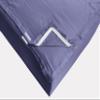 CottonFab Zipper Fitted Sheets - Includes 1 Fitted Sheet Base & 2 Zip-On Sheets - Upto 16 in. Deep Pockets Full Size Zipper Sheets - Easy Use, Soft Sateen 600 TC Cotton Fitted Sheets - Medium Blue view 3