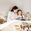Fall Cabin Kids Comforter Set Full Size,Autumn Maple Leaf Retro Bedding Set,Girls Boys Adults Bedroom Decor,Pumpkin Harvest Down Comforter,Rustic Farmhouse Duvet Insert,2 Pillowcases view 2