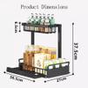 LONONE Under Sink Drawer Organizer Kitchen Cabinet Organizers and Storage Pull Out Drawers Sliding Cabinet Organizer Pull Out Shelves Under Kitchen Sink,Black view 4