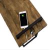 Coaster Home Furnishings - Maxwell - Engineered Wood and Metal - 11.5-Inch C-Shaped Side Table with USB Charging Port and Open Base - Living Room - Rustic Nutmeg - 931124 view 4