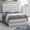 Coaster Home Furnishings Brantford Farmhouse Wood Eastern King Size Panel Bed Frame 52-inch Headboard Coastal White 207051KE view 2