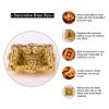 Indian-Shelf 3 Pieces Gold Diya Aarti Jyoti Puja Temple Pooja Gifts Antique Brass Oil Lamps for Puja Room Dcor Decorative view 3
