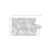 Craig Frames Square Wall Mirror for Bathroom, Living Room, Vanity, Horizontal or Vertical Wall Hanging, Whitewash and Silver, Set of 4 view 2