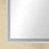 Craig Frames Square Wall Mirror for Bathroom, Living Room, Vanity, Horizontal or Vertical Wall Hanging, Whitewash and Silver, Set of 4 view 4