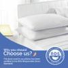 Continental Bedding Side Sleeper Feather Down Pillow, 10% Down 90% Feather Fill, Medium 6 inch Loft, 300TC 100% Cotton Shell view 4