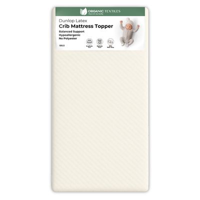 ORGANIC TEXTILES Organic Baby Latex Mattress Topper with Tencel Cover - GOLS/GOTS Certified - 2" Mini Sleeper (31"x18")