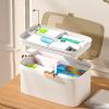 Household Box Portable Double Layer Medical Box for Children (White) view 2