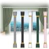 QHDPKU Black Shower Curtain Rod No Drill, 15-195 Inch Spring Tension Clothes Rod Adjustable Never Rust,Heavy Duty Room Divider Rod Great,for Space Partition (Color : Green, Size : 15-21inchs) view 1