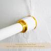 Shower Curtain Rod, 28-48 Inch Never Rust Non-Slip Adjustable Tension Curtain Rod,No Drilling Spring Tension Shower Rods for Hanging Clothes,Wardrobes,Shoe Cabinets,Curtain ( Color : White , Size : 65 view 3