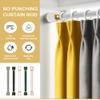 Shower Curtain Rod, 28-48 Inch Never Rust Non-Slip Adjustable Tension Curtain Rod,No Drilling Spring Tension Shower Rods for Hanging Clothes,Wardrobes,Shoe Cabinets,Curtain ( Color : White , Size : 65 view 4