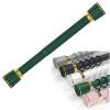 QHDPKU Non-Fall Down Tension Curtain Rod Spring Tension Rod Short Curtian Rods No Drilling Expandable Spring Loaded Curtain Tension Rod Adjustable 15 to 195 inch (Color : Green, Size : 65-95inchs) view 2