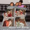 Esthqetic Custom Blanket with Picture Custom Photo Blanket Personalized Valentines Day Blanket with Pictures Customized Mothers Day Photo Throw Blanket Custom Birthday Gifts for Kids Wife Women view 3