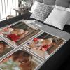 Esthqetic Custom Blanket with Picture Custom Photo Blanket Personalized Valentines Day Blanket with Pictures Customized Mothers Day Photo Throw Blanket Custom Birthday Gifts for Kids Wife Women view 4