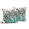 aportt Fall Polka Dot Pumpkin Pillow Covers 20X20 Inch Autumn Harvest Thanksgiving Pillow Cases Green Seasonal Square Throw Pillows Set of 2 Farmhouse Home Decor for Sofa Couch Bedroom Porch Outdoor view 2
