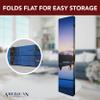 American Art Decor 4-Panel Dressing Room Divider - Double-Sided Paris Eiffel Tower & Arc de Triomphe Canvas - Portable Folding Privacy Screen for Room Separation (70" H) view 3