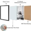 Framed Bathroom Decor Wall Art, Chimpanzee in Bathtub, Black and White Wall Art, Funny Bathroom Wall Decor Signs, Cute Animal Art Decoration (Framed,11''x14'') view 2