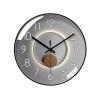 HASMI Clock for Living Room Quartz Clock Fashion Light Luxury Silent Wall Clock Simple Circular Digital Clock 25cm/30cm/35cm Wall Clock Large (Size : 12inch) view 1