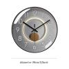HASMI Clock for Living Room Quartz Clock Fashion Light Luxury Silent Wall Clock Simple Circular Digital Clock 25cm/30cm/35cm Wall Clock Large (Size : 12inch) view 2